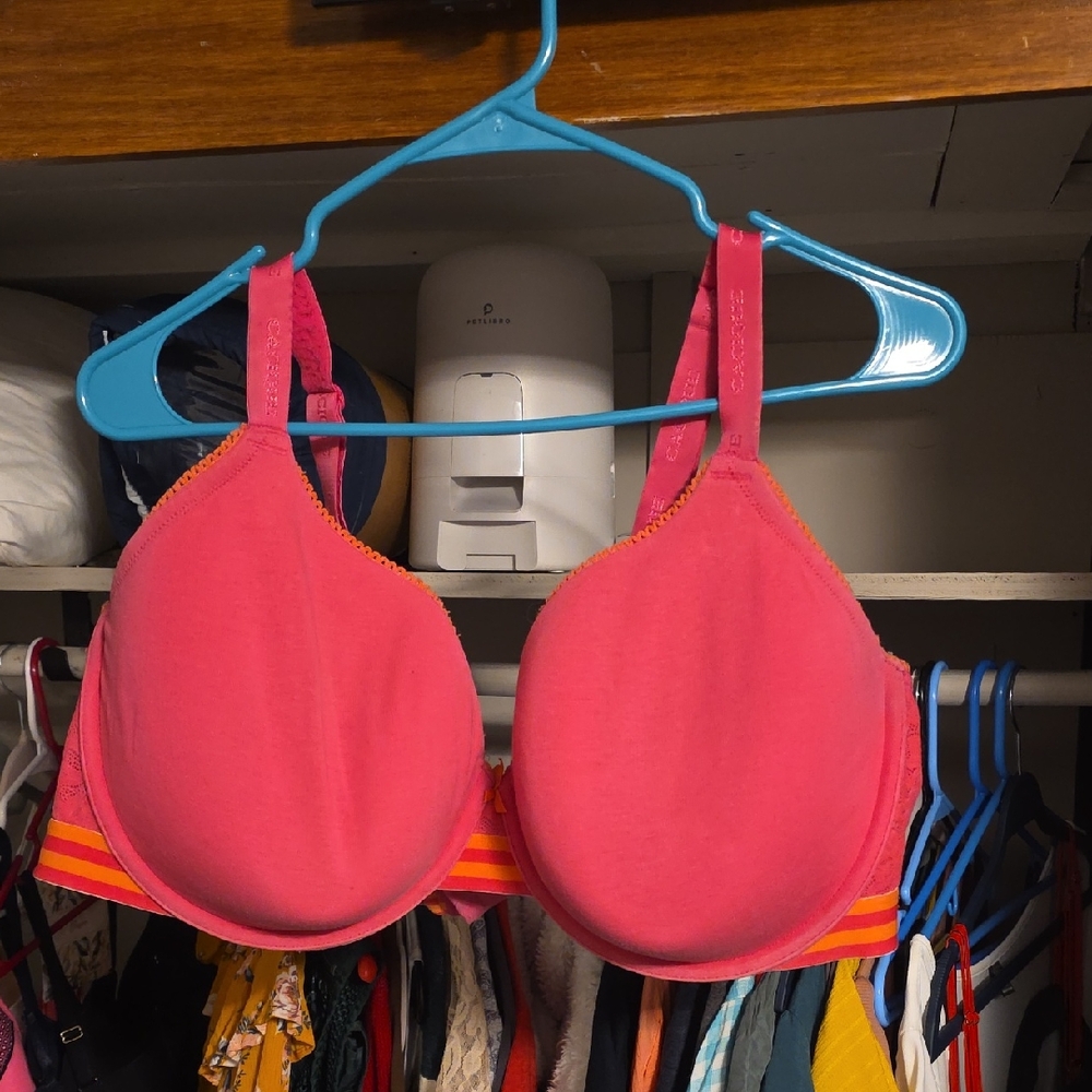 Cacique Pink and Orange Bra